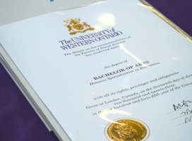 A photo of a Western degree