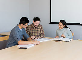 Students discussing